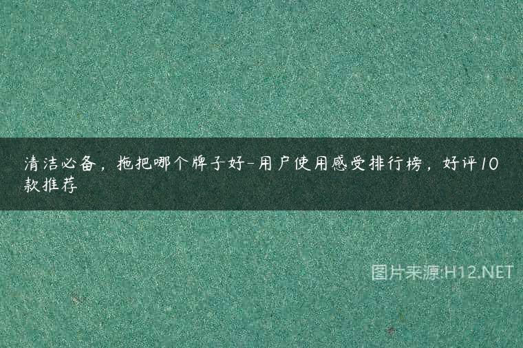 清洁必备，拖把哪个牌子好-用户使用感受排行榜，好评10款推荐