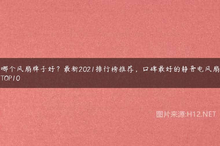 哪个风扇牌子好？最新2021排行榜推荐，口碑最好的静音电风扇TOP10