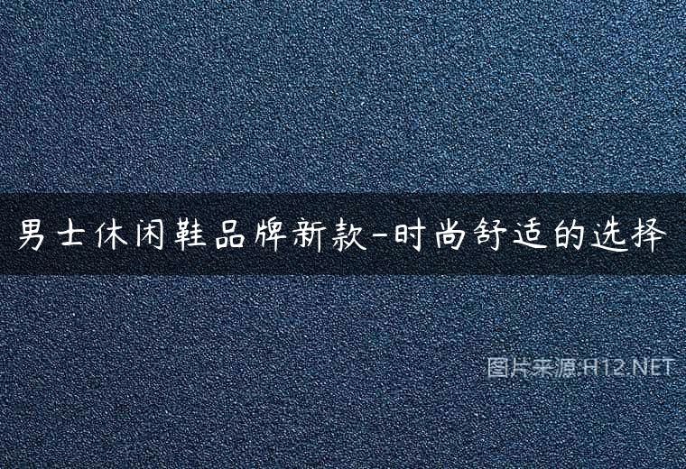 男士休闲鞋品牌新款-时尚舒适的选择