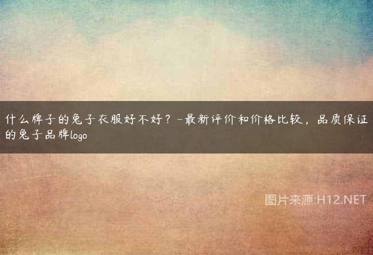 什么牌子的兔子衣服好不好？-最新评价和价格比较，品质保证的兔子品牌logo