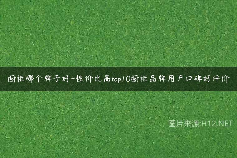 橱柜哪个牌子好-性价比高top10橱柜品牌用户口碑好评价