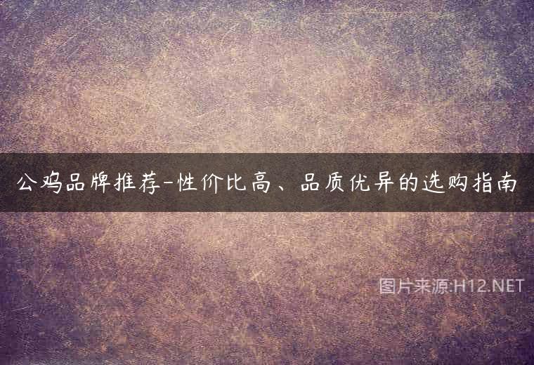 公鸡品牌推荐-性价比高、品质优异的选购指南