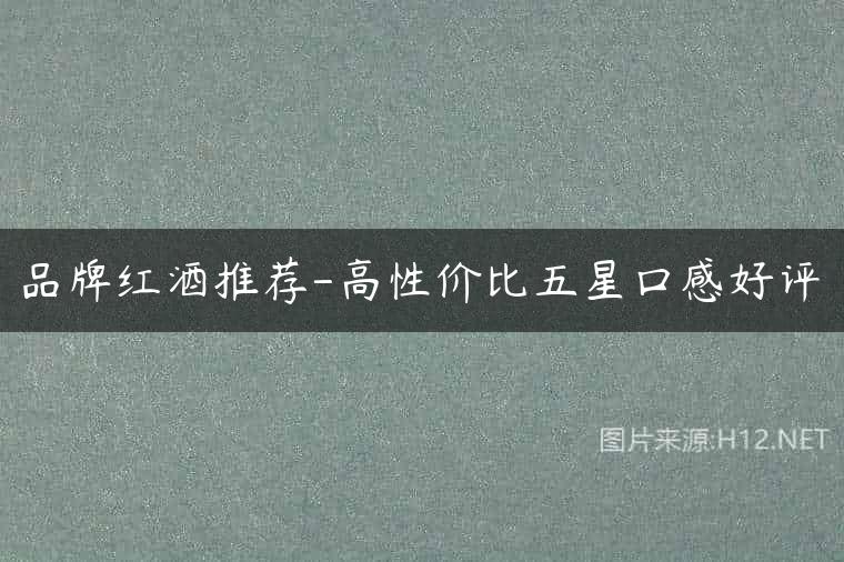 品牌红酒推荐-高性价比五星口感好评