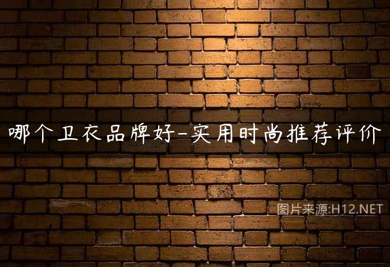 哪个卫衣品牌好-实用时尚推荐评价