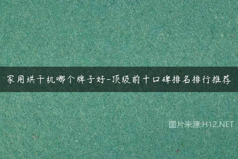 家用烘干机哪个牌子好-顶级前十口碑排名排行推荐