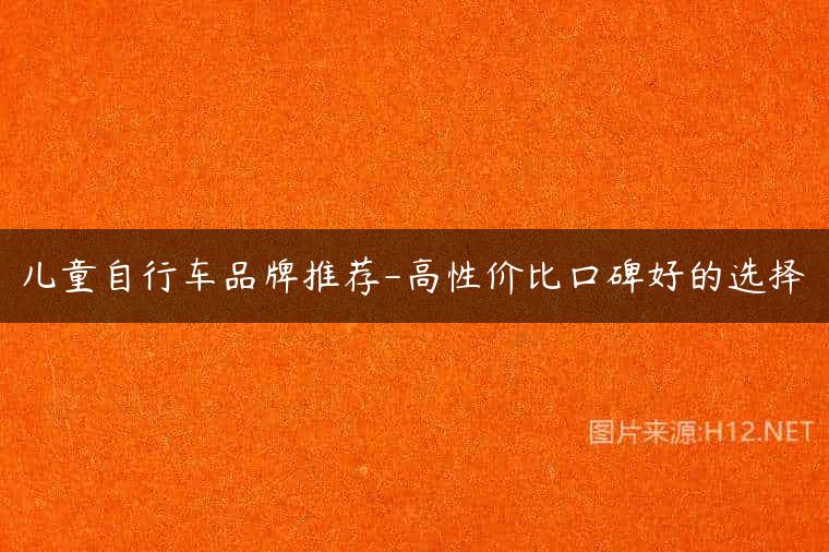 儿童自行车品牌推荐-高性价比口碑好的选择