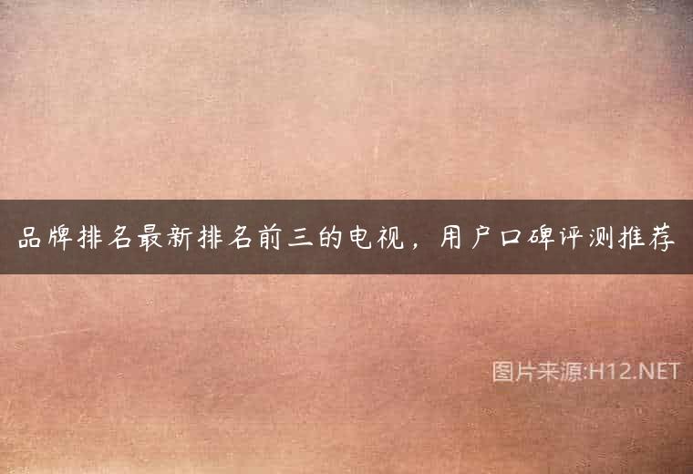 品牌排名最新排名前三的电视，用户口碑评测推荐
