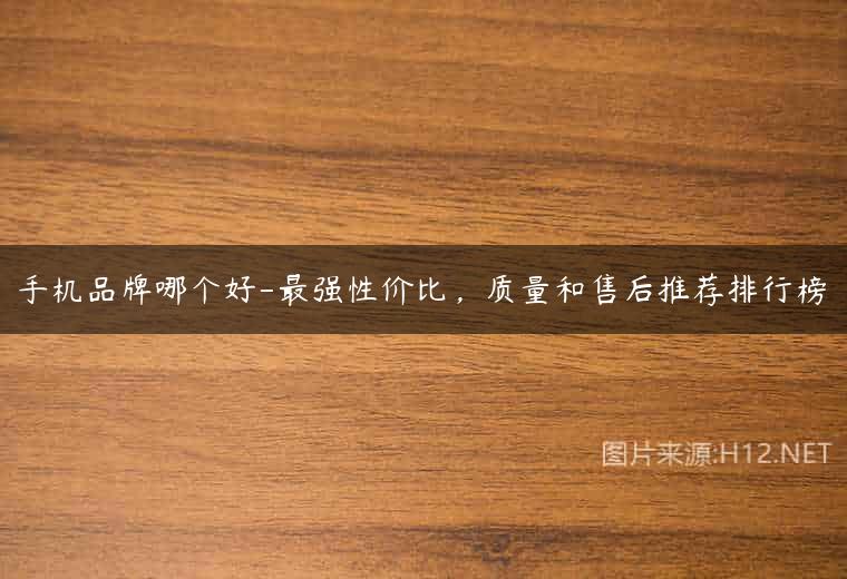 手机品牌哪个好-最强性价比，质量和售后推荐排行榜