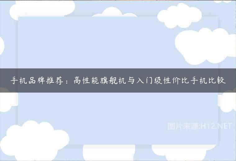手机品牌推荐：高性能旗舰机与入门级性价比手机比较