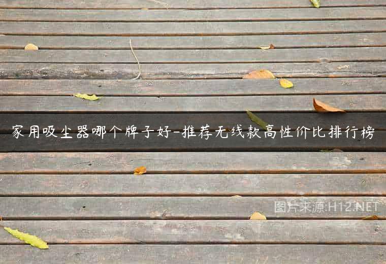 家用吸尘器哪个牌子好-推荐无线款高性价比排行榜