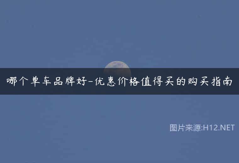 哪个单车品牌好-优惠价格值得买的购买指南