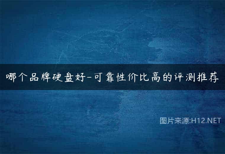 哪个品牌硬盘好-可靠性价比高的评测推荐