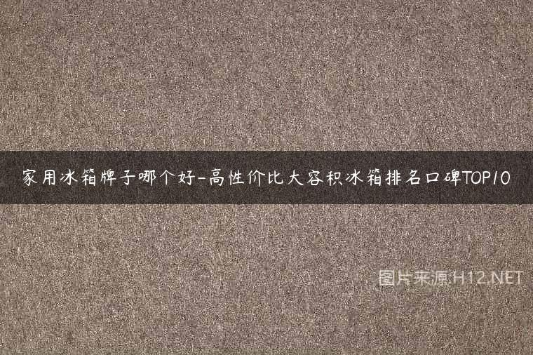 家用冰箱牌子哪个好-高性价比大容积冰箱排名口碑TOP10