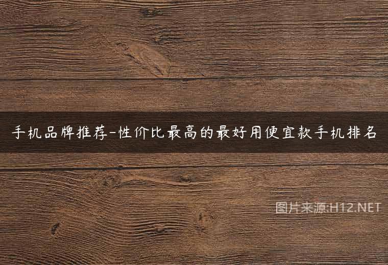 手机品牌推荐-性价比最高的最好用便宜款手机排名