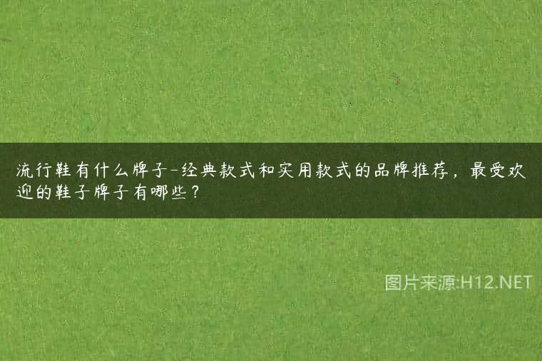 流行鞋有什么牌子-经典款式和实用款式的品牌推荐，最受欢迎的鞋子牌子有哪些？