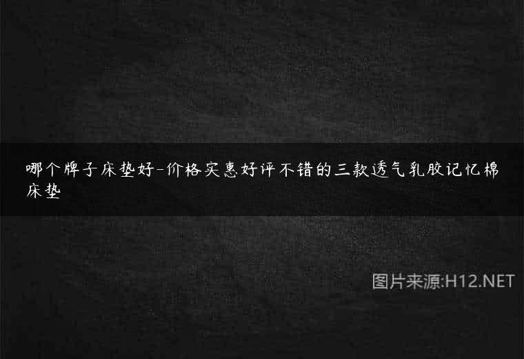 哪个牌子床垫好-价格实惠好评不错的三款透气乳胶记忆棉床垫
