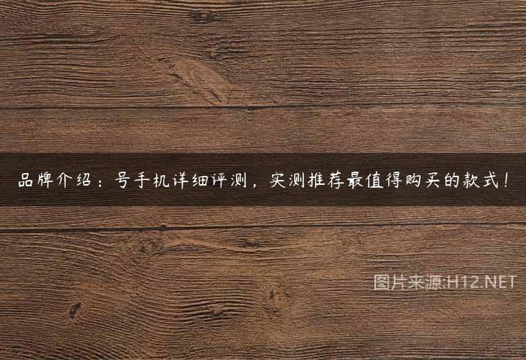 品牌介绍：号手机详细评测，实测推荐最值得购买的款式！