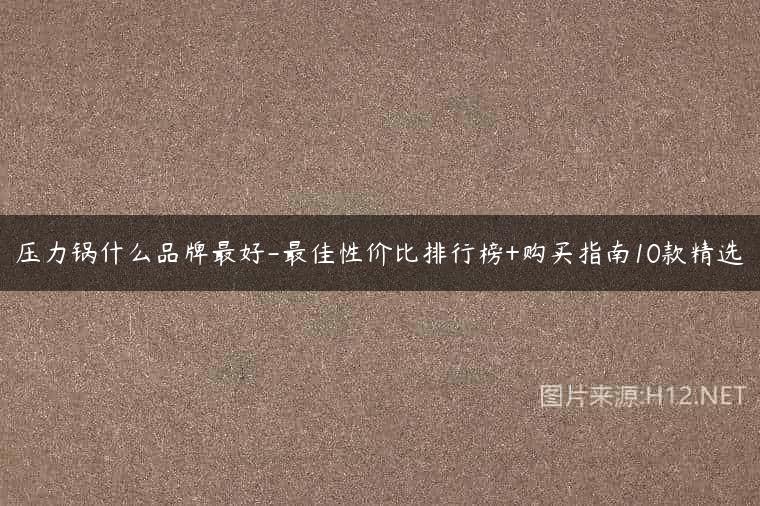 压力锅什么品牌最好-最佳性价比排行榜+购买指南10款精选
