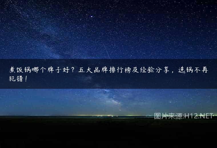 煮饭锅哪个牌子好？五大品牌排行榜及经验分享，选锅不再犯错！
