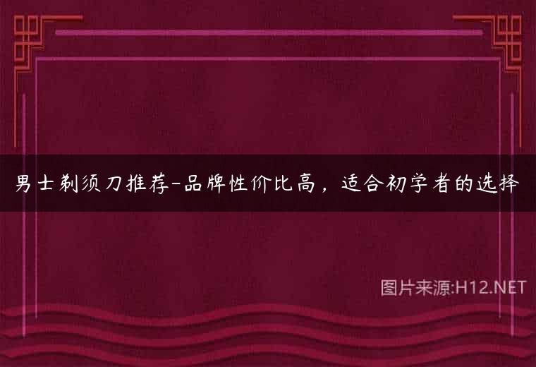 男士剃须刀推荐-品牌性价比高，适合初学者的选择