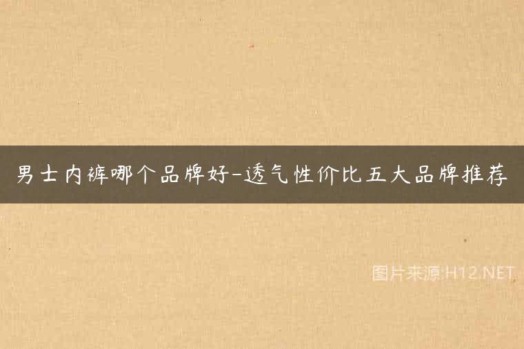 男士内裤哪个品牌好-透气性价比五大品牌推荐