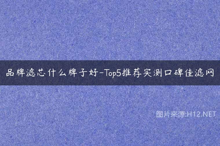 品牌滤芯什么牌子好-Top5推荐实测口碑佳滤网
