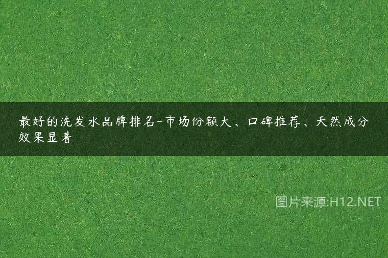 最好的洗发水品牌排名-市场份额大、口碑推荐、天然成分效果显著