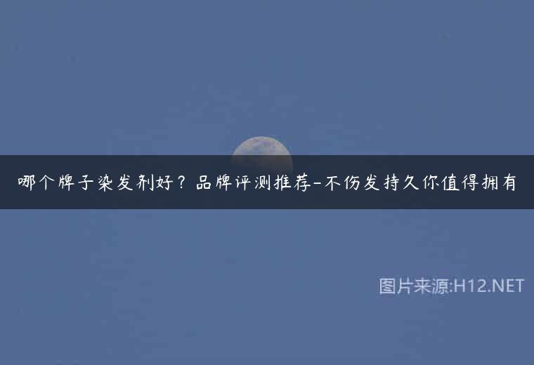 哪个牌子染发剂好？品牌评测推荐-不伤发持久你值得拥有