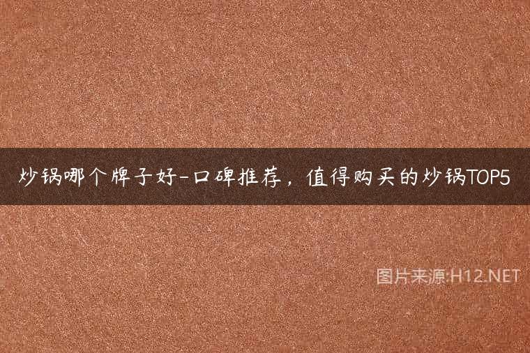 炒锅哪个牌子好-口碑推荐，值得购买的炒锅TOP5