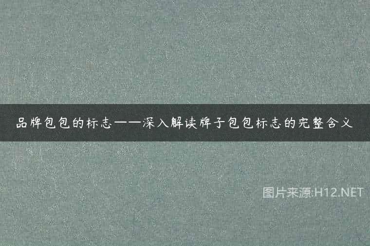 品牌包包的标志——深入解读牌子包包标志的完整含义