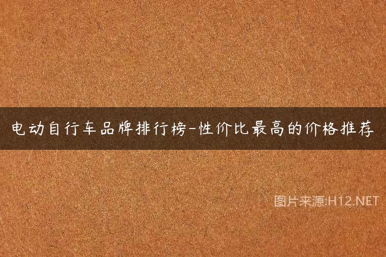 电动自行车品牌排行榜-性价比最高的价格推荐