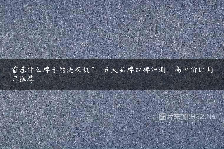 首选什么牌子的洗衣机？-五大品牌口碑评测，高性价比用户推荐
