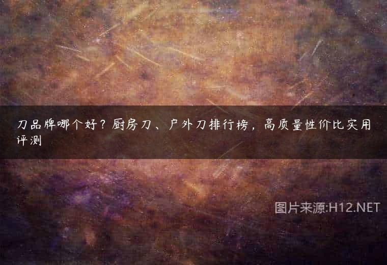 刀品牌哪个好？厨房刀、户外刀排行榜，高质量性价比实用评测