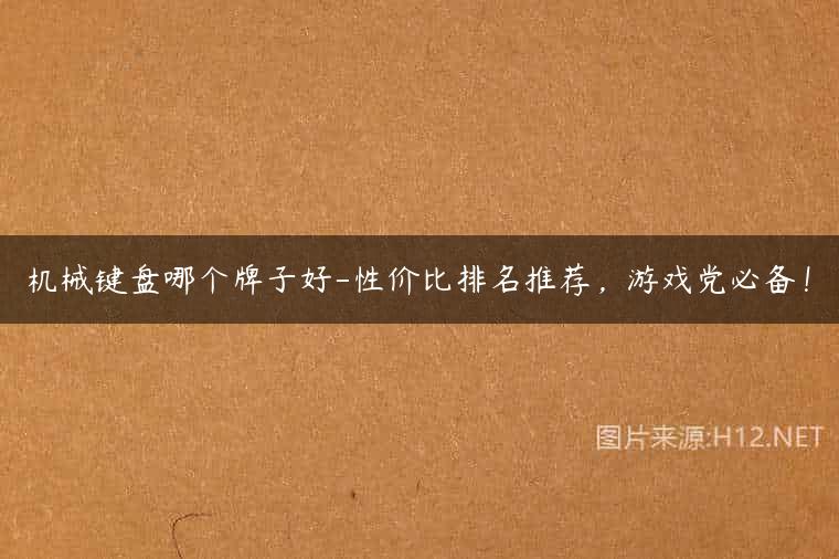 机械键盘哪个牌子好-性价比排名推荐，游戏党必备！