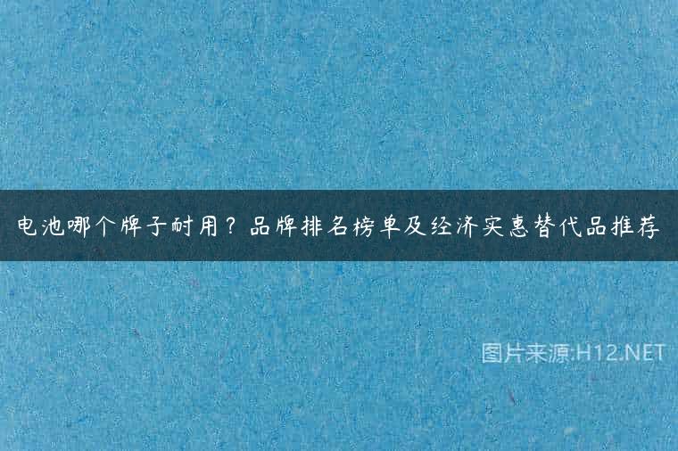 电池哪个牌子耐用？品牌排名榜单及经济实惠替代品推荐
