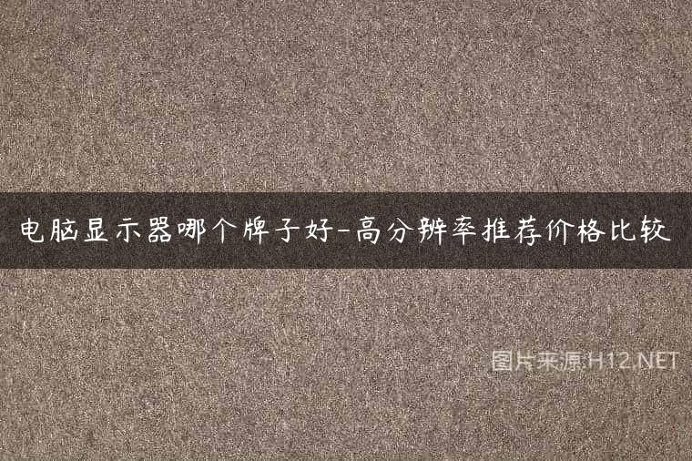 电脑显示器哪个牌子好-高分辨率推荐价格比较