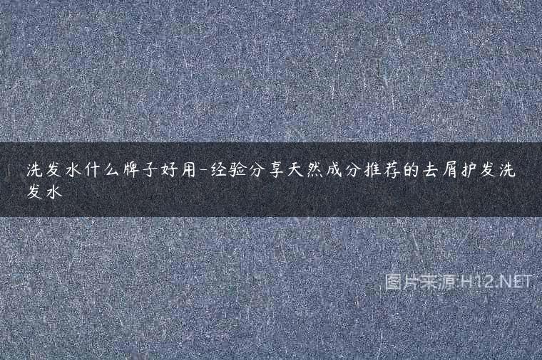 洗发水什么牌子好用-经验分享天然成分推荐的去屑护发洗发水