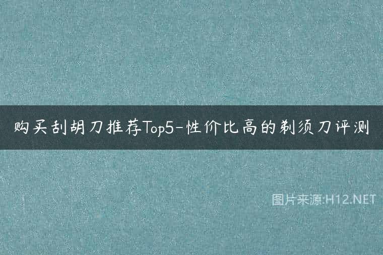 购买刮胡刀推荐Top5-性价比高的剃须刀评测