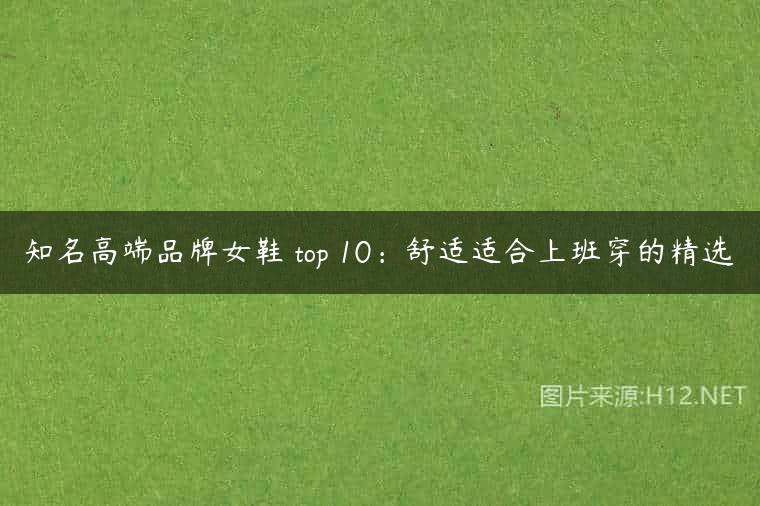 知名高端品牌女鞋 top 10：舒适适合上班穿的精选