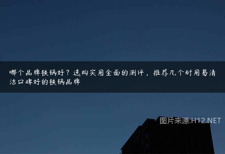 哪个品牌铁锅好？选购实用全面的测评，推荐几个耐用易清洁口碑好的铁锅品牌