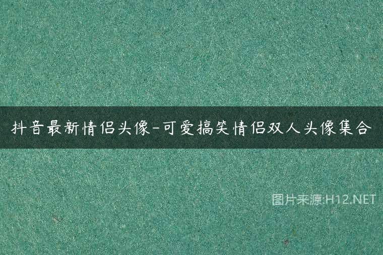 抖音最新情侣头像-可爱搞笑情侣双人头像集合