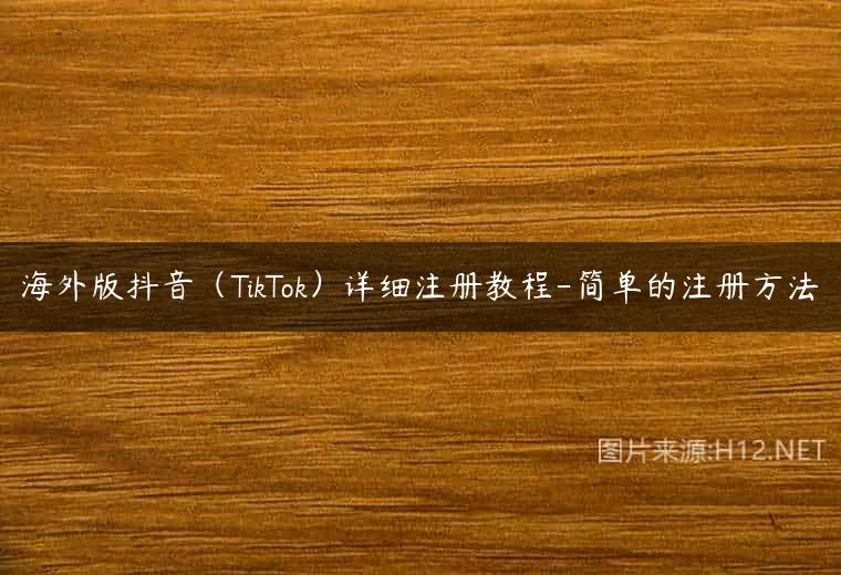 海外版抖音（TikTok）详细注册教程-简单的注册方法
