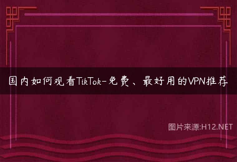 国内如何观看TikTok-免费、最好用的VPN推荐