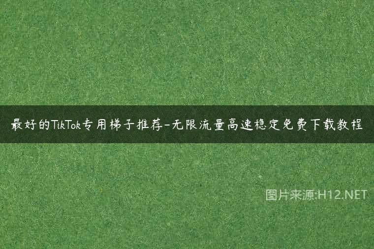 最好的TikTok专用梯子推荐-无限流量高速稳定免费下载教程