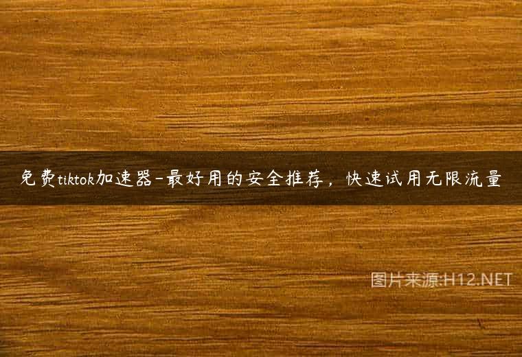 免费tiktok加速器-最好用的安全推荐，快速试用无限流量