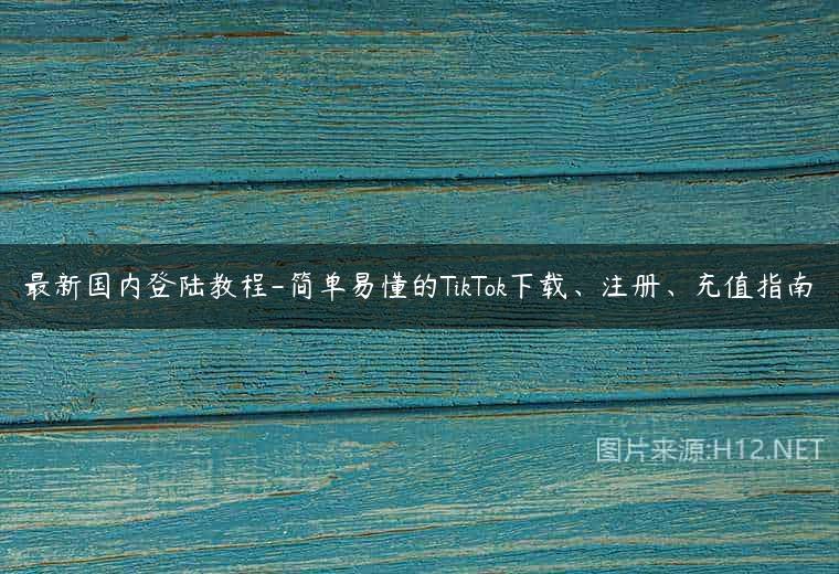 最新国内登陆教程-简单易懂的TikTok下载、注册、充值指南