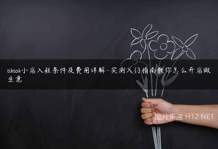 tiktok小店入驻条件及费用详解-实测入门指南教你怎么开店做生意