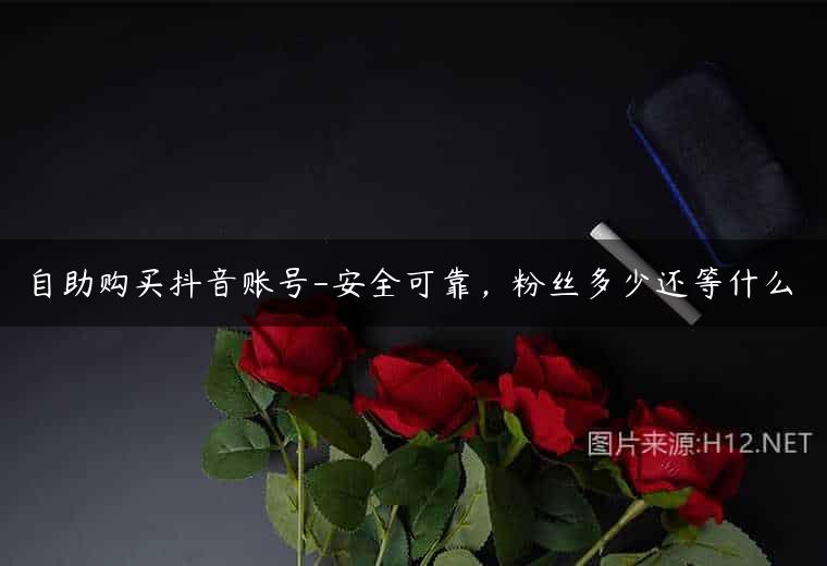 自助购买抖音账号-安全可靠，粉丝多少还等什么