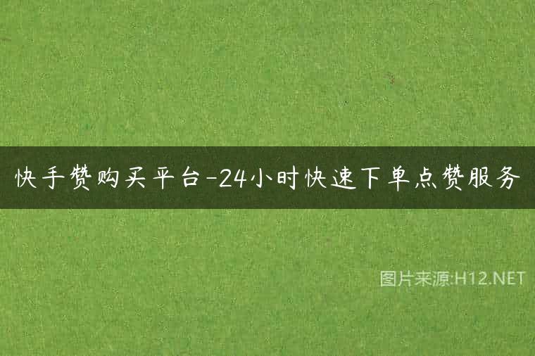 快手赞购买平台-24小时快速下单点赞服务