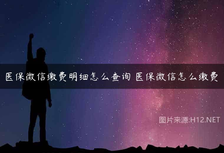 医保微信缴费明细怎么查询 医保微信怎么缴费